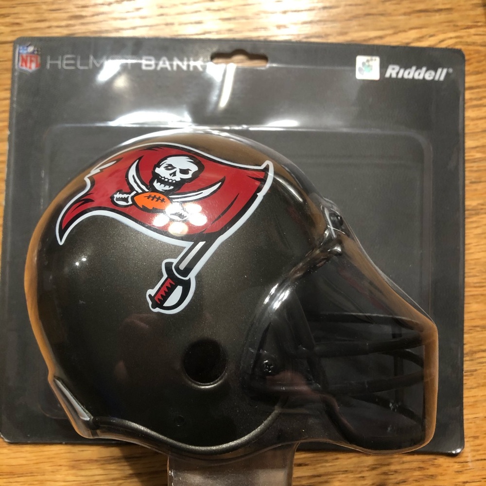 Mini football helmet bank